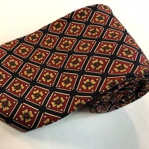 Brooks Brothers Necktie, Flower Floral Pattern